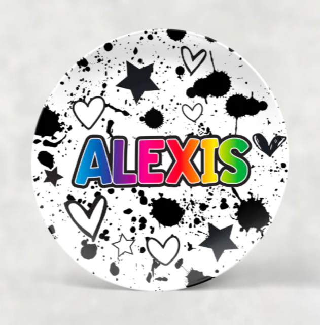 RAINBOW PERSONALIZED PLATE