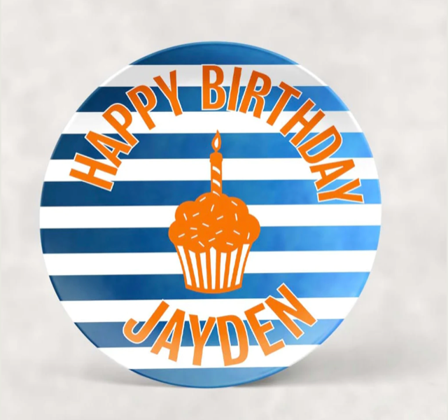 BIRTHDAY BOY PERSONALIZED PLATE