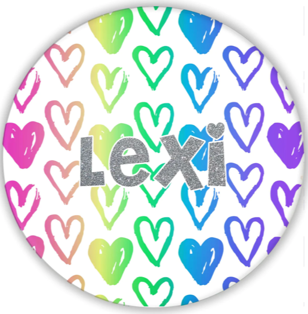 NEON HEART PERSONALIZED PLATE