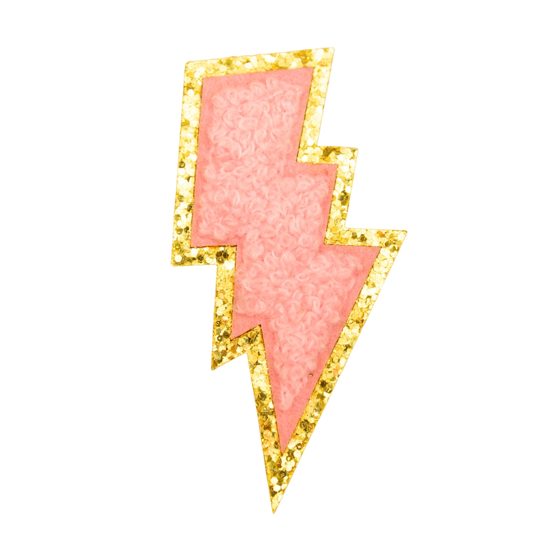 Gold Edge Pink Lightning Patch