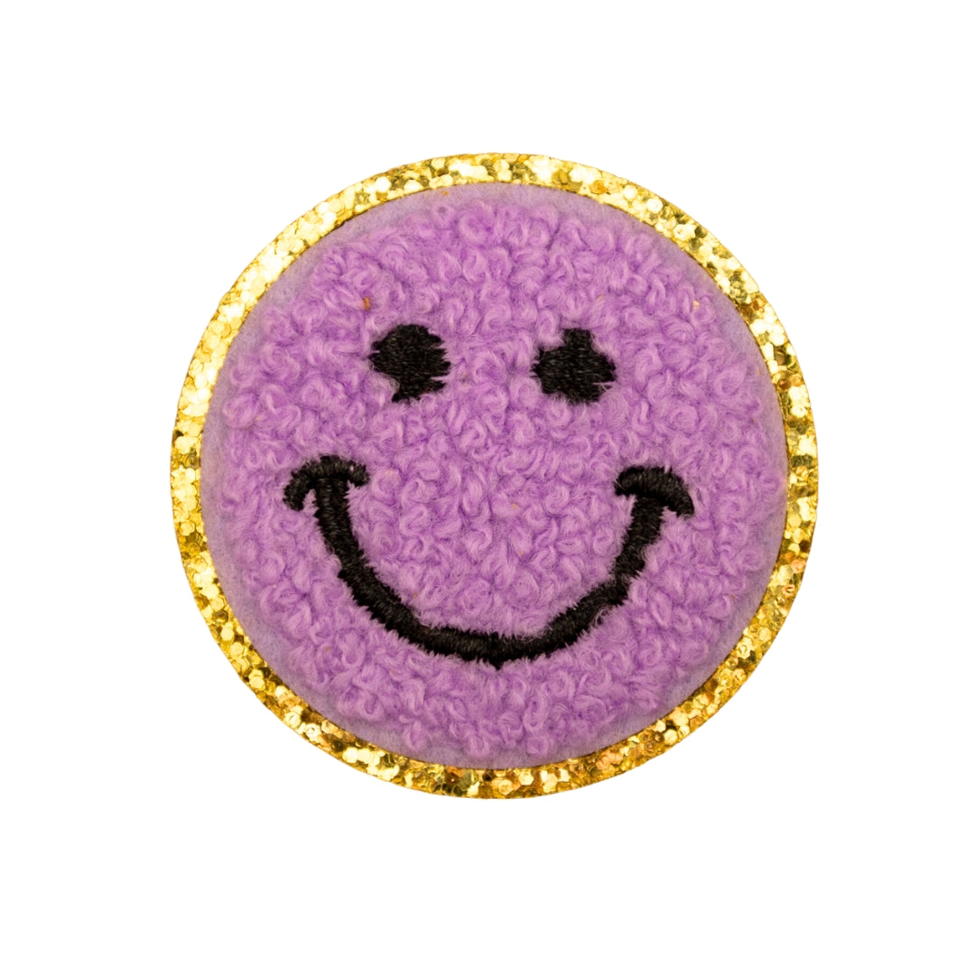 Gold Edge Purple Smiley Face