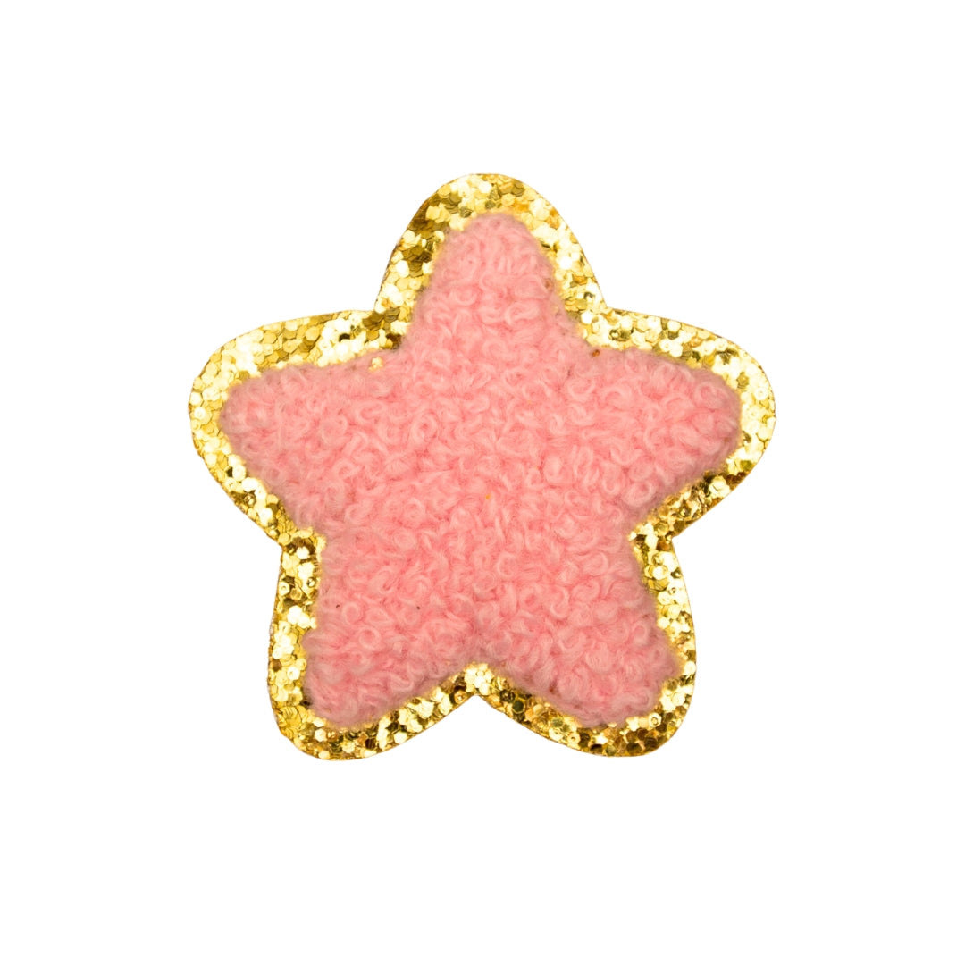 Gold Edge Pink Heart Patch