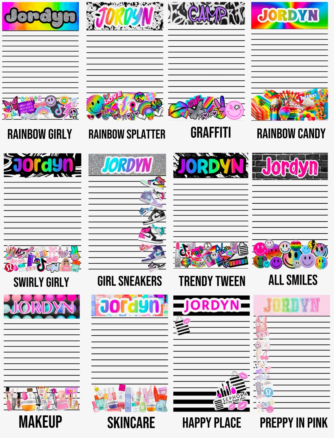 Custom Stationery 50 Sheets / 50 Envelopes