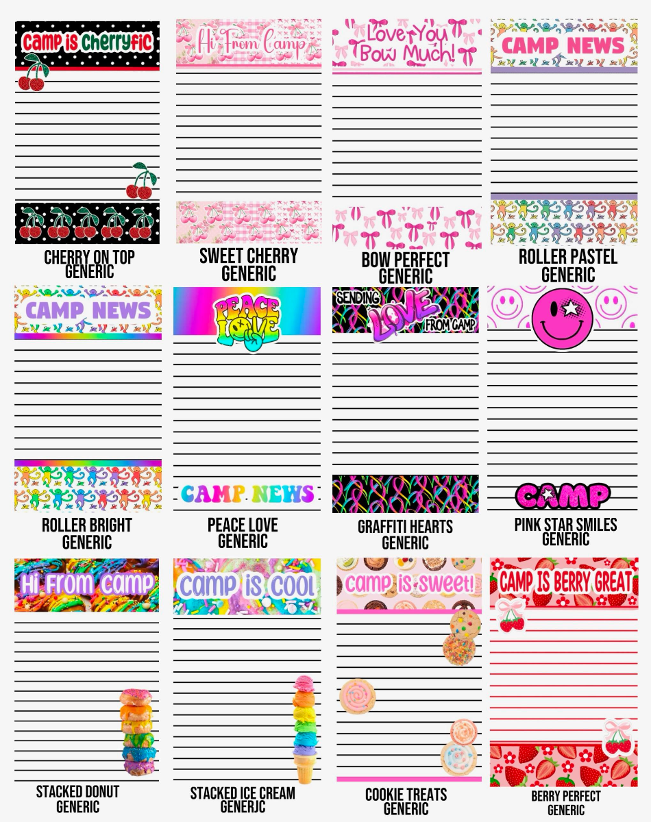 Generic Stationery 25 Sheets / 25 Envelopes