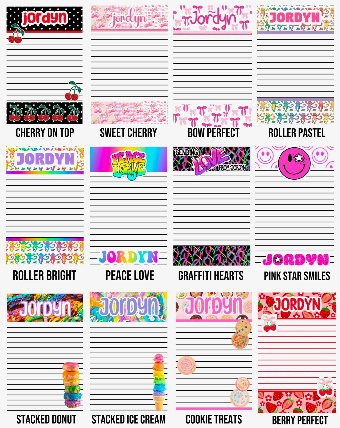 Custom Stationery 50 Sheets / 50 Envelopes
