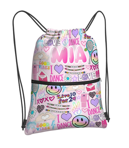 Drawstring Bag With Zipper