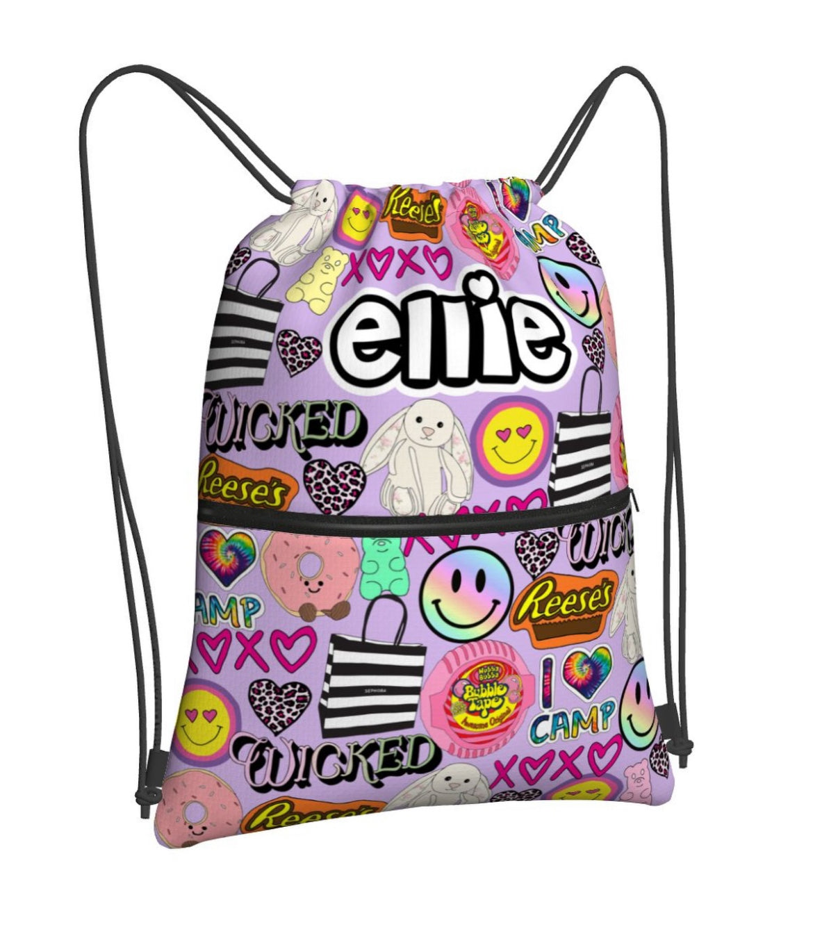 Drawstring Bag With Zipper