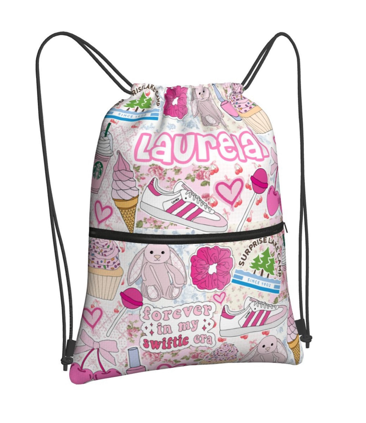 Drawstring Bag With Zipper