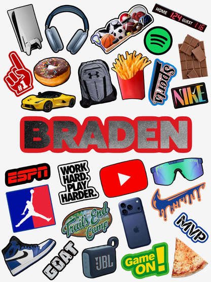 Sticker Sheet (Pre-Designed)