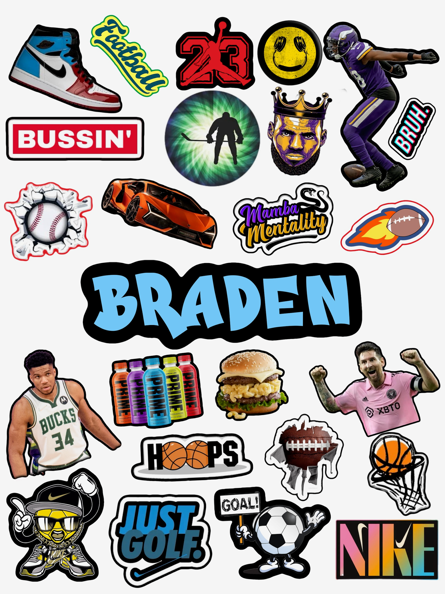 Sticker Sheet (Pre-Designed)