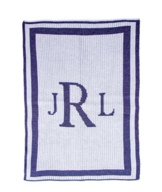 Classic Monogram Stroller Blanket