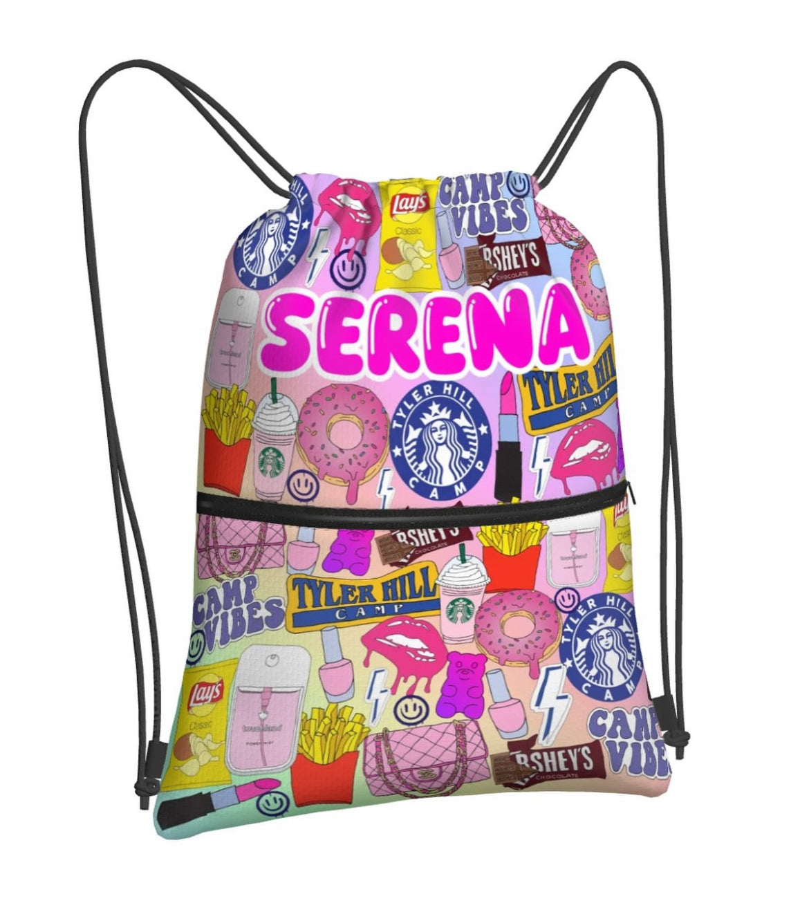 Drawstring Bag With Zipper
