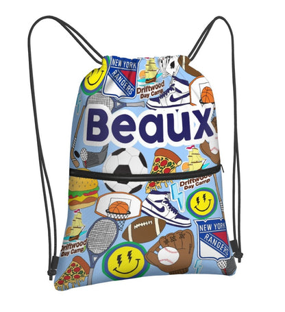 Drawstring Bag With Zipper