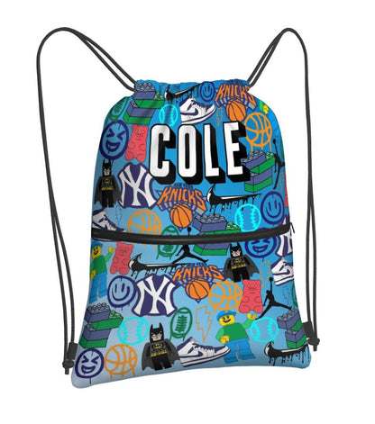 Drawstring Bag With Zipper