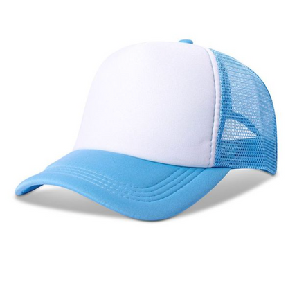 Blue Trucker Hat with Gummy Bear Patch