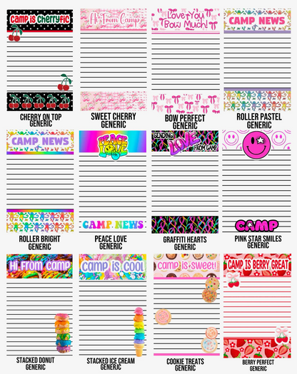 Generic Stationery 25 Sheets / 25 Envelopes