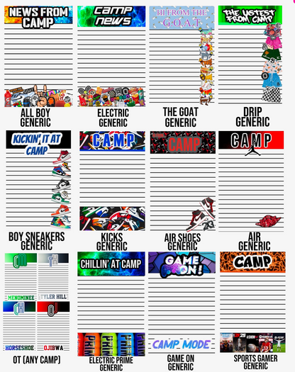 Generic Stationery 25 Sheets / 25 Envelopes