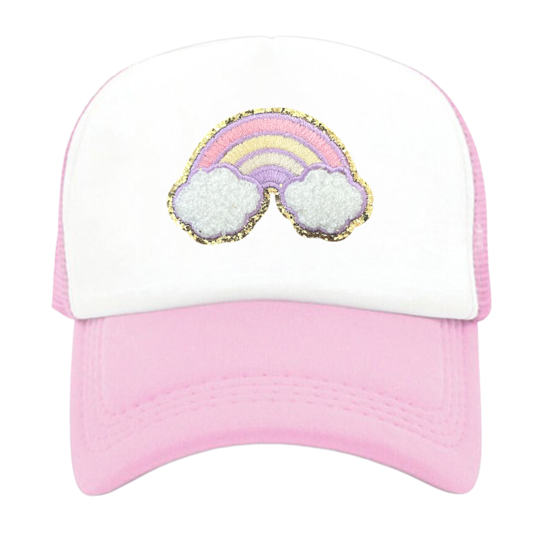 Pink Trucker Hat with Patch