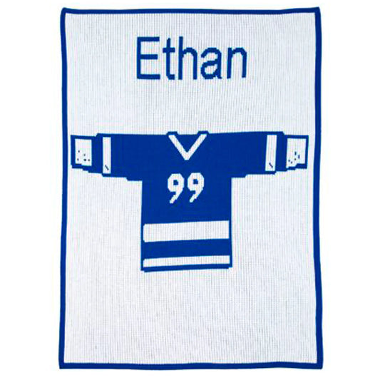 Sports Jersey Name & Number Stroller Blanket